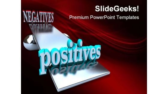 Positives Negatives Symbol PowerPoint Templates And PowerPoint Backgrounds 0311