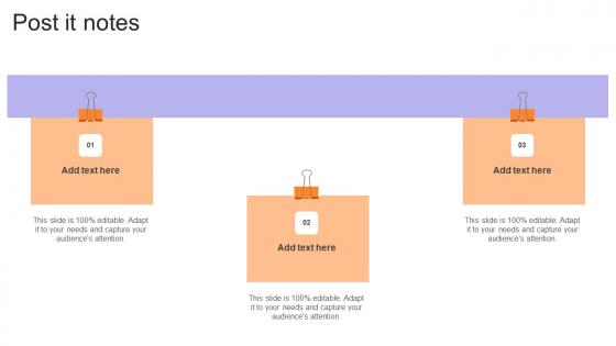 Post It Notes Financial Consulting Platform Fundraising Pitch Deck Portrait Pdf
