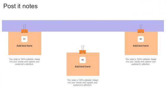 Post It Notes Financial Consulting Platform Fundraising Pitch Deck Portrait Pdf