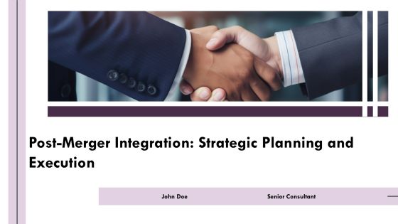 Post Merger Integration Strategic Planning And Execution PPT Mockup AT