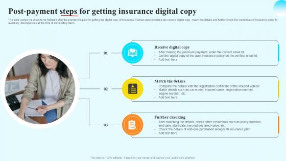 Post Payment Steps For Getting Steps By Step Guide For Claiming Car PPT Sample