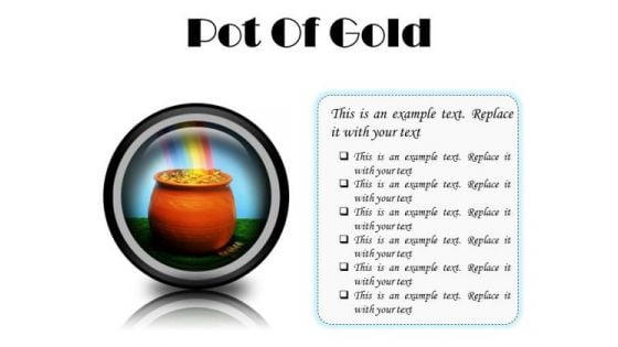 Pot Of Gold Money PowerPoint Presentation Slides Cc