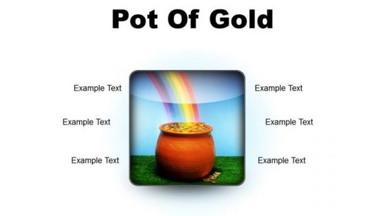 Pot Of Gold Money PowerPoint Presentation Slides S