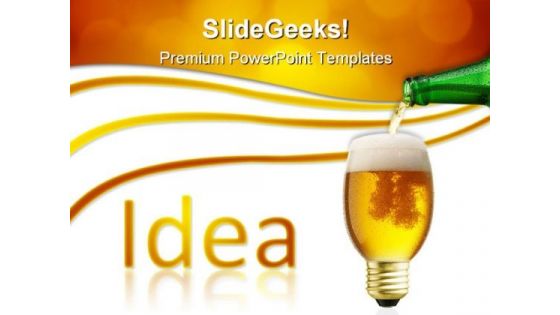 Pouring Idea Business PowerPoint Templates And PowerPoint Backgrounds 0811