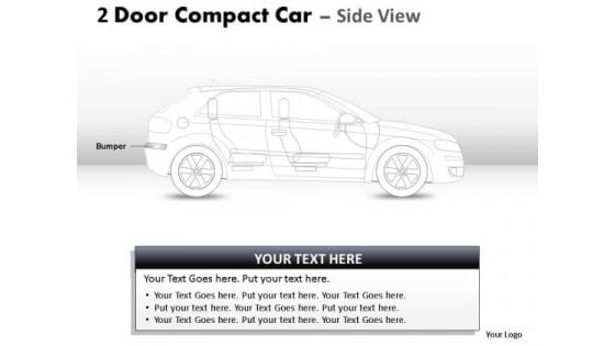 Power 2 Door Blue Car Side PowerPoint Slides And Ppt Diagram Templates