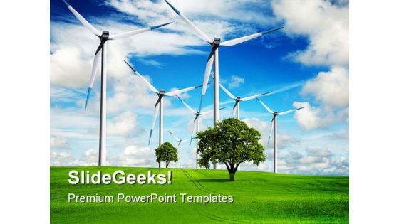 Power And Ecology Nature Tehnology PowerPoint Templates And PowerPoint Backgrounds 0411