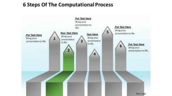 Power Point Arrow The Computational Process PowerPoint Templates Backgrounds For Slides