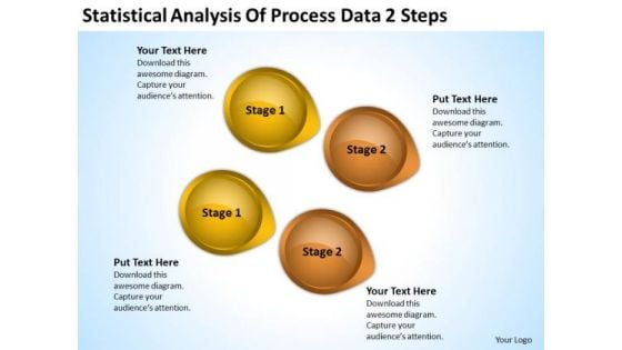 Power Point Arrows Statistical Analysis Of Process Data 2 Steps PowerPoint Templates