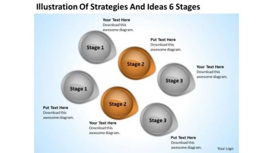 PowerPoint Arrow Shapes Illustration Of Strategies And Ideas 6 Stages Ppt Slide