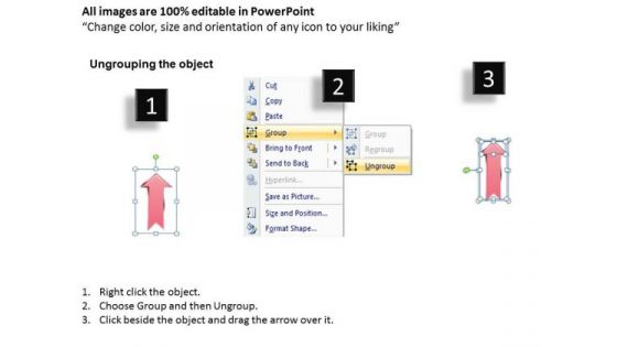 PowerPoint Arrows 10 Stages Process Flow Chart Ppt 9 Slides