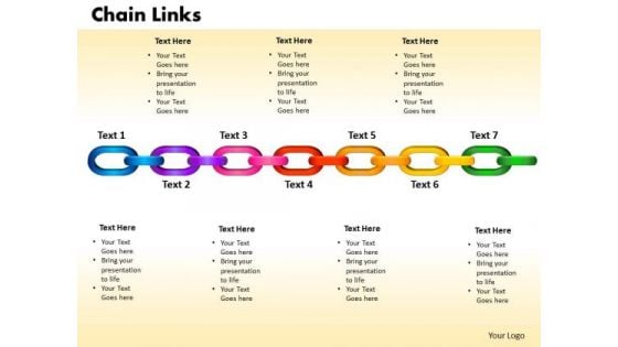 PowerPoint Backgrounds Chain Links Teamwork Ppt Design Slides