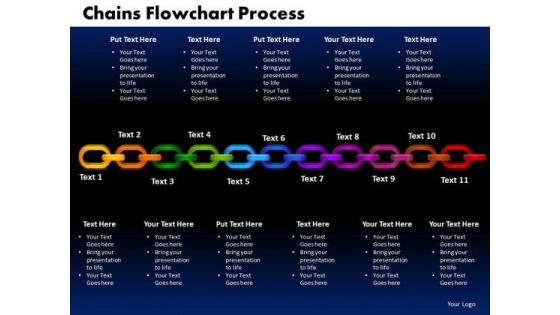 PowerPoint Backgrounds Chains Flowchart Process Success Ppt Design Slides