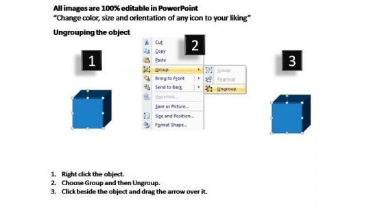 PowerPoint Backgrounds Chart Blocks Process Ppt Slide