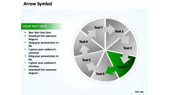 PowerPoint Backgrounds Chart Circle Chart Ppt Slide