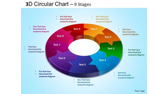 PowerPoint Backgrounds Chart Circular Chart Ppt Theme