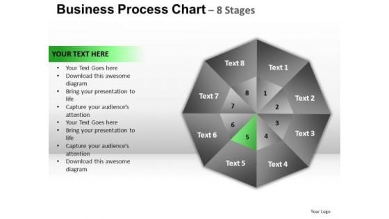 PowerPoint Backgrounds Chart Circular Quadrant Ppt Design Slides