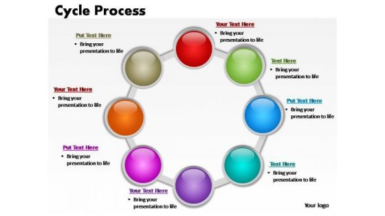 PowerPoint Backgrounds Chart Cycle Process Ppt Themes