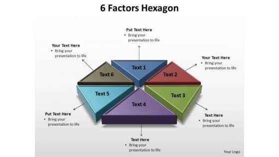 PowerPoint Backgrounds Chart Factors Hexagon Ppt Slide Designs