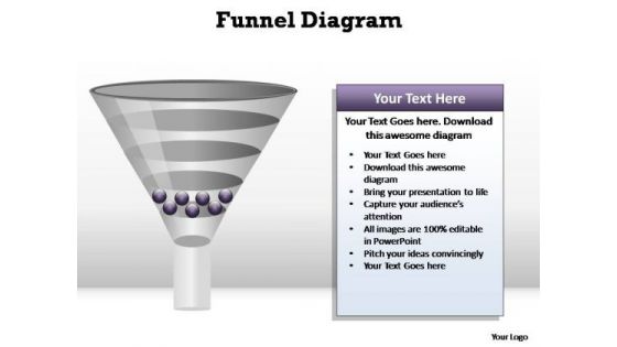 PowerPoint Backgrounds Chart Funnel Diagram Ppt Slide