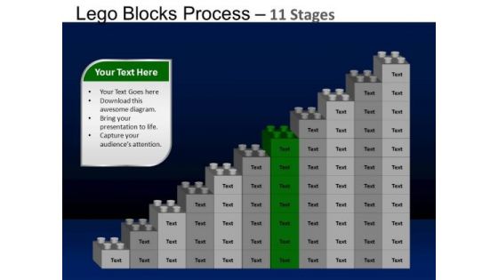 PowerPoint Backgrounds Chart Lego Blocks Ppt Template