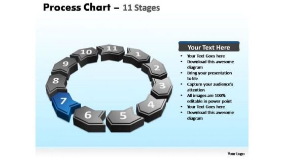 PowerPoint Backgrounds Chart Process Chart Ppt Template