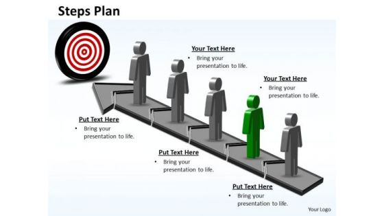 PowerPoint Backgrounds Chart Steps Plan 5 Stages Style 6 Ppt Design