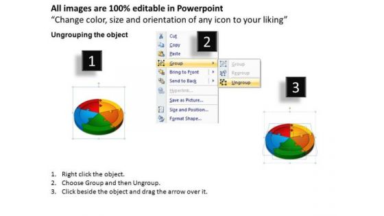 PowerPoint Backgrounds Circle Chart Circle Puzzle Diagram Ppt Process
