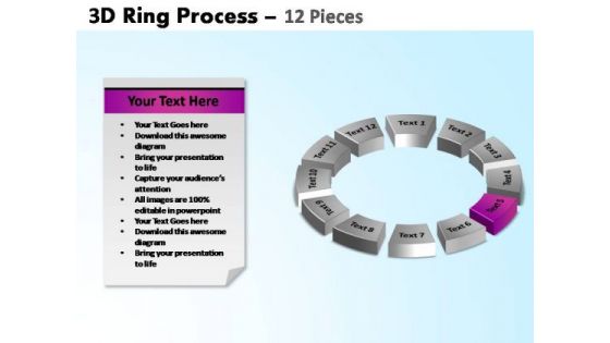 PowerPoint Backgrounds Circle Chart Ring Process Ppt Design Slides
