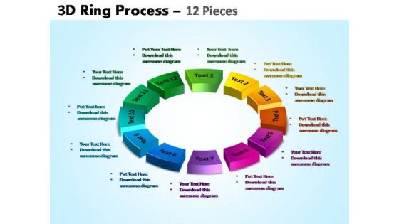 PowerPoint Backgrounds Circular Chart Ring Process Ppt Process