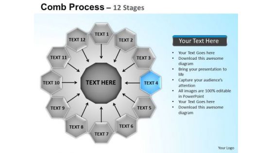 PowerPoint Backgrounds Circular Flow Diagram Ppt Slides