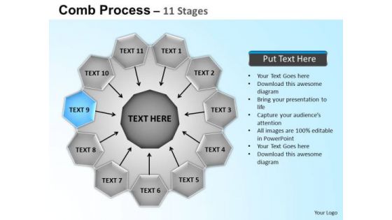 PowerPoint Backgrounds Circular Flow Diagram Ppt Templates