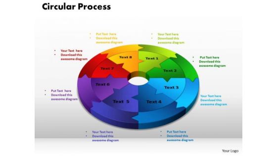 PowerPoint Backgrounds Circular Process Diagram Ppt Theme