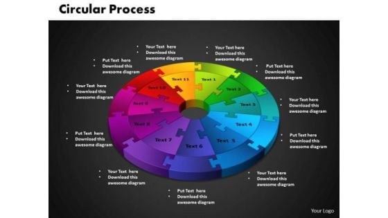 PowerPoint Backgrounds Circular Process Ppt Design