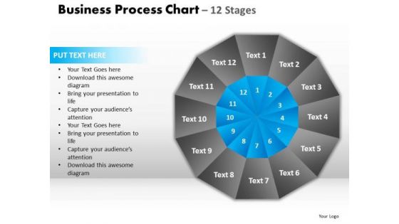 PowerPoint Backgrounds Company Circular Quadrant Ppt Template