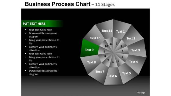 PowerPoint Backgrounds Company Pie Chart Ppt Design