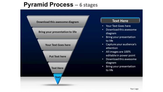 PowerPoint Backgrounds Company Pyramid Process Ppt Slide