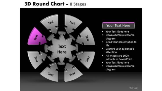 PowerPoint Backgrounds Company Round Chart Ppt Template