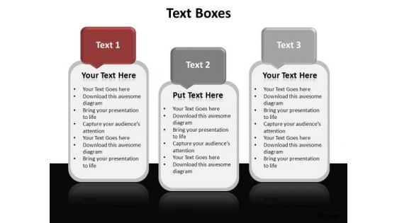 PowerPoint Backgrounds Company Textboxes Ppt Template