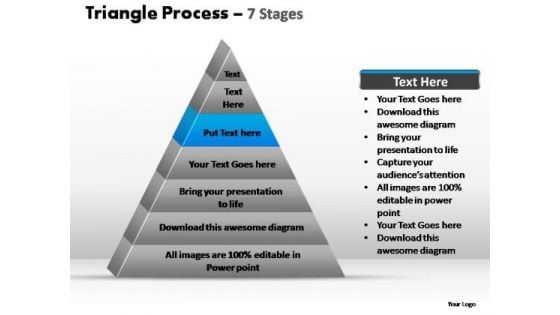 PowerPoint Backgrounds Company Triangle Process Ppt Theme