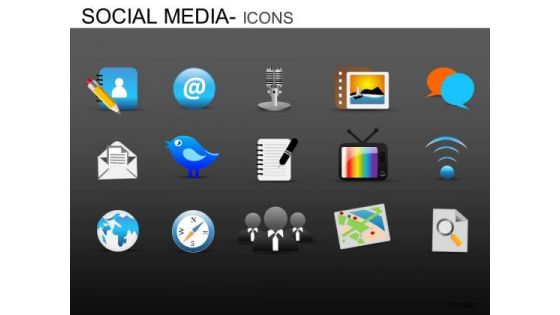 PowerPoint Backgrounds Corporate Competition Social Media Icons Ppt Slidelayout