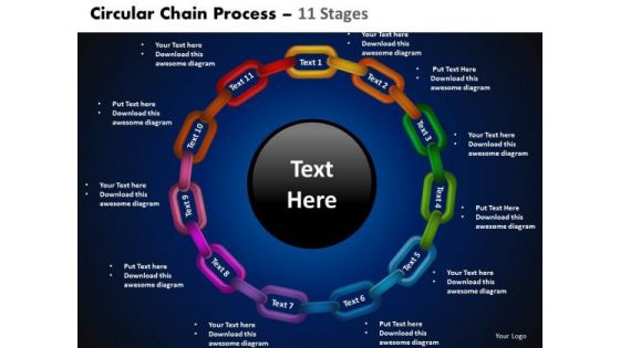 PowerPoint Backgrounds Cycle Chart Circular Chain Ppt Presentation