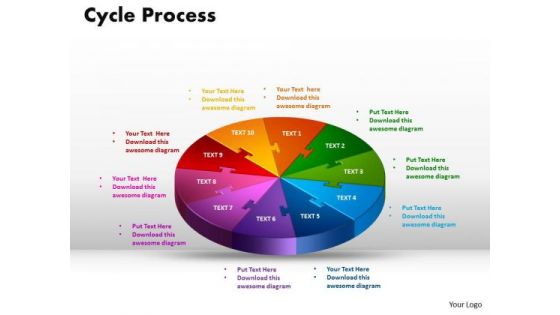 PowerPoint Backgrounds Cycle Process Chart Ppt Theme