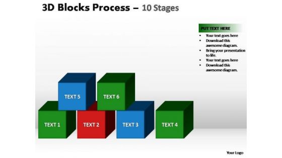PowerPoint Backgrounds Diagram Blocks Process Ppt Theme