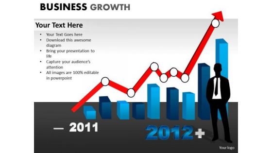 PowerPoint Backgrounds Diagram Business Growth Ppt Process