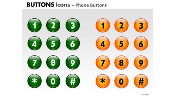 PowerPoint Backgrounds Diagram Buttons Icons Ppt Slide