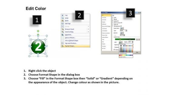 PowerPoint Backgrounds Diagram Buttons Icons Ppt Slide