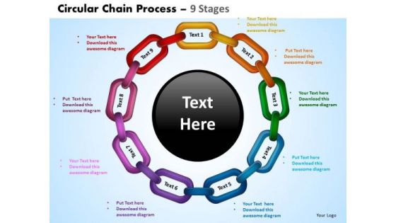 PowerPoint Backgrounds Diagram Circular Chain Ppt Slidelayout