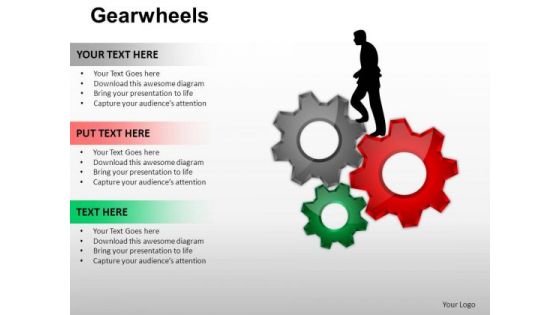 PowerPoint Backgrounds Diagram Gear Wheel Ppt Slidelayout