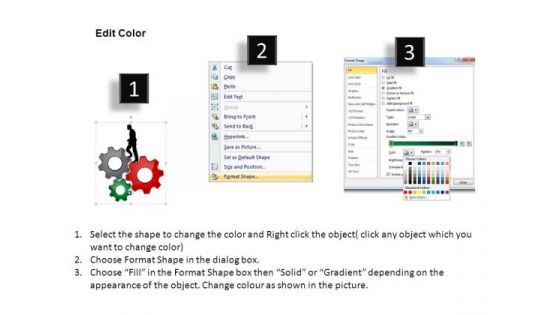 PowerPoint Backgrounds Diagram Gear Wheel Ppt Slidelayout