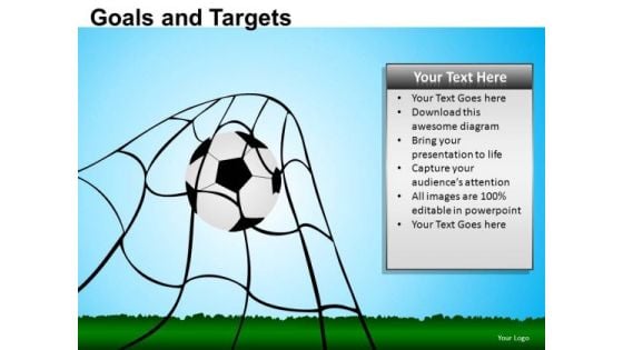 PowerPoint Backgrounds Diagram Goals And Targets Ppt Slidelayout